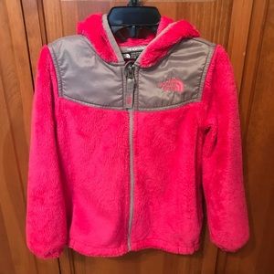 North Face hooded fleece size 4t